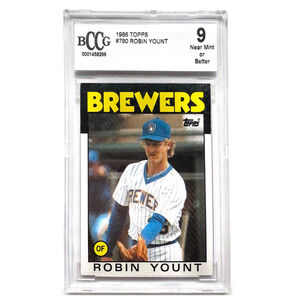 1986 #780 Topps Robin Yount BCCG 9 Near Mint or better